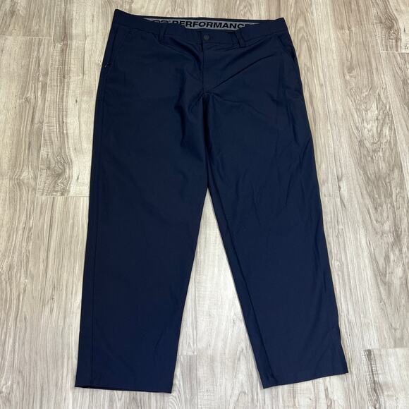 32 Degrees Cool Men's Ultra Stretch Navy Blue Trouser Pants 30W-30L - Picture 1 of 9